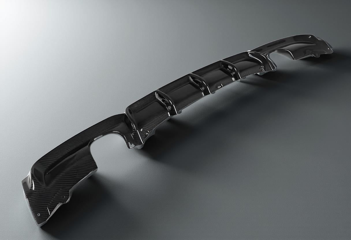 Carbon Fiber Rear Diffuser for BMW F30 (2012-2017) 325i, 320i, 328i & 335i with Dual Tips