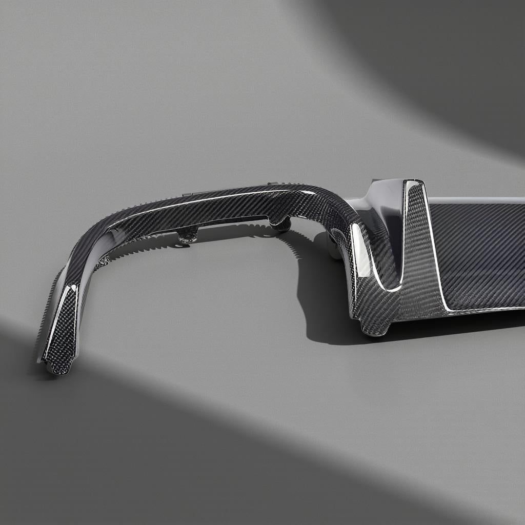 Mercedes W204 C63 Carbon Rear Diffuser - TMS Style