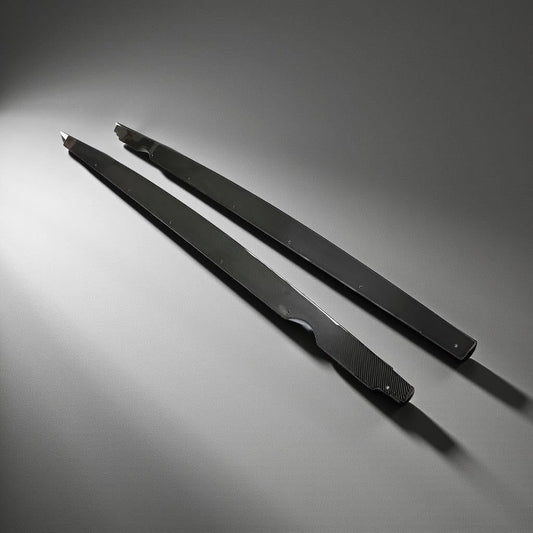 VW Golf 8 MK8 R Carbon Fiber Side Skirts Extensions (2021-2022)