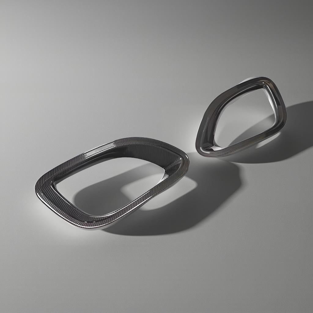 Dry Carbon Fiber Front Bumper Vents - Jaguar F-Type X152 Base Coupe (2021-2022)