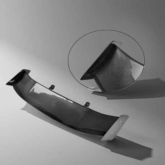 Universal 57-Inch Carbon Fiber Racing Spoiler for Subaru BRZ, Toyota AE86, Mitsubishi EVO, Suzuki & Nissan 350Z/370Z, Volvo