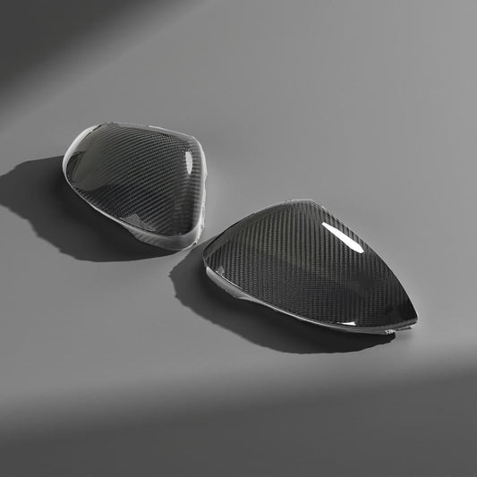 VW Golf MK8 GTI Dry Carbon Fiber Mirror Covers (2021-2023)