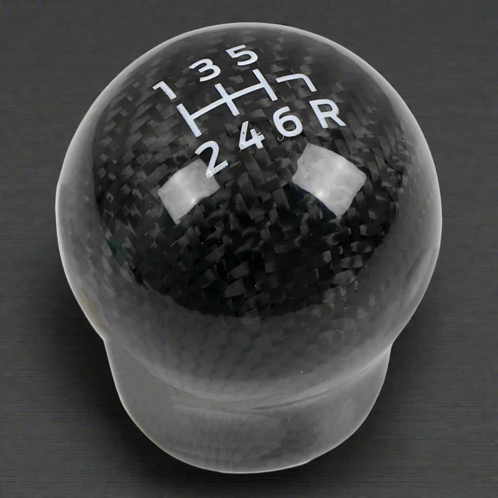 NYTFORGE Real Carbon Fiber Gear Shift Knob Replacement for Subaru WRX STI (2007-2020) & BRZ/Toyota 86 (2012-2021)