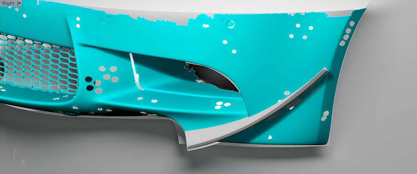 Carbon Fiber Front Bumper Canards Splitters for BMW M3 E90, E92, E93 (2007-2013)