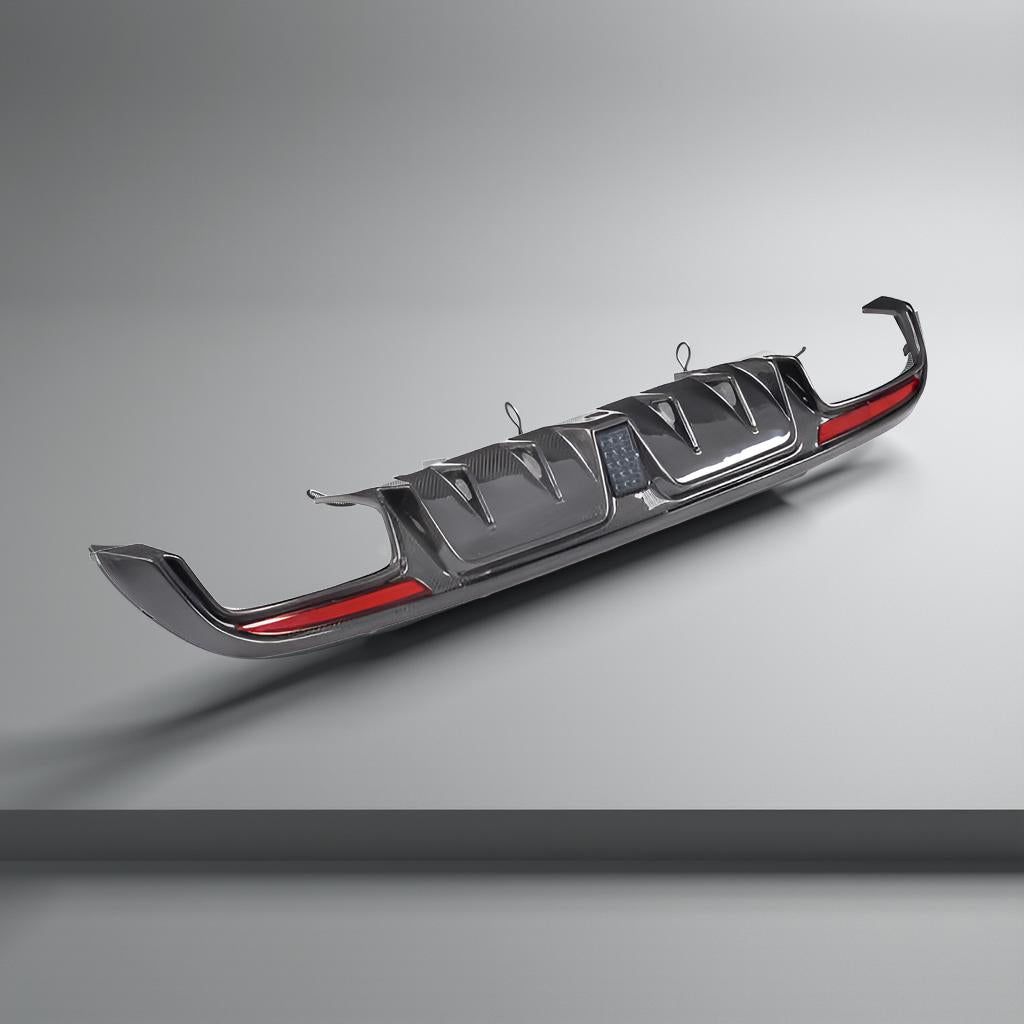 W205 Carbon Fiber Rear Diffuser Lip - Mercedes-Benz C-Class Sedans (C300, C400, C450, C43, C63 AMG) (2015-2017)