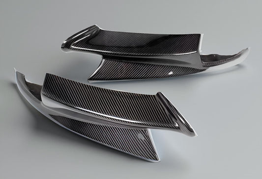 Real Carbon Fiber Front Bumper Splitters for BMW 3 Series E90, E92, E9X M3 (2009-2013)