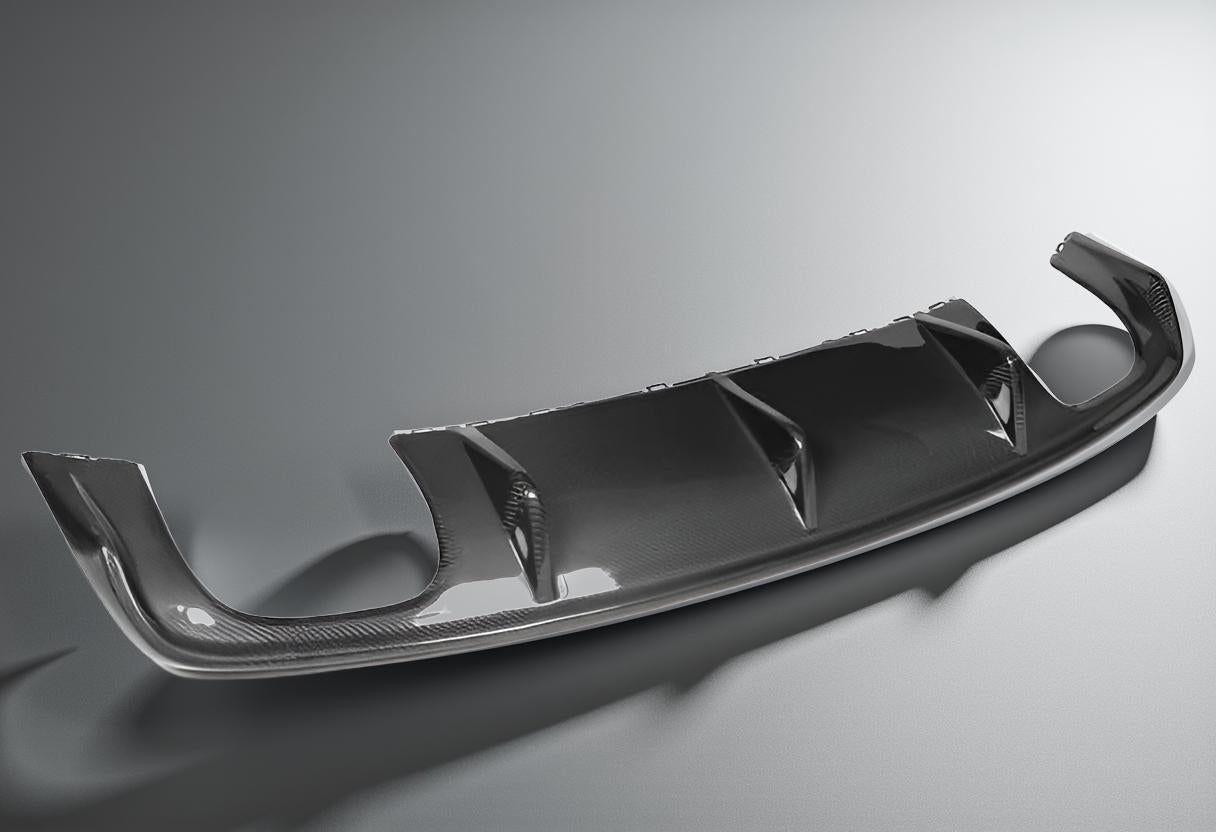 Carbon Fiber Rear Diffuser for Audi A3 & S3 Sedan 4-Door (2014-2016, 8V SLINE)