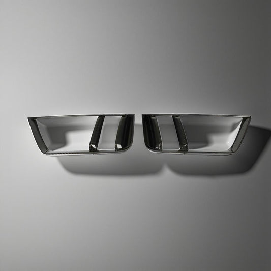 Audi R8 V10 Plus Carbon Fiber Rear Bumper Lower Honeycomb Grill (2016-2019)