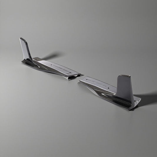 Audi A5 & S5 Sline Carbon Fiber Rear Bumper Splitters (2-Door & 4-Door, 2017-2018)