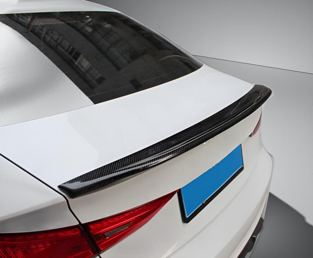 Carbon Fiber Rear Ducktail Spoiler for Audi A3 8V SLINE, S3, or RS3 Sedan (2014-2019) - CA Style