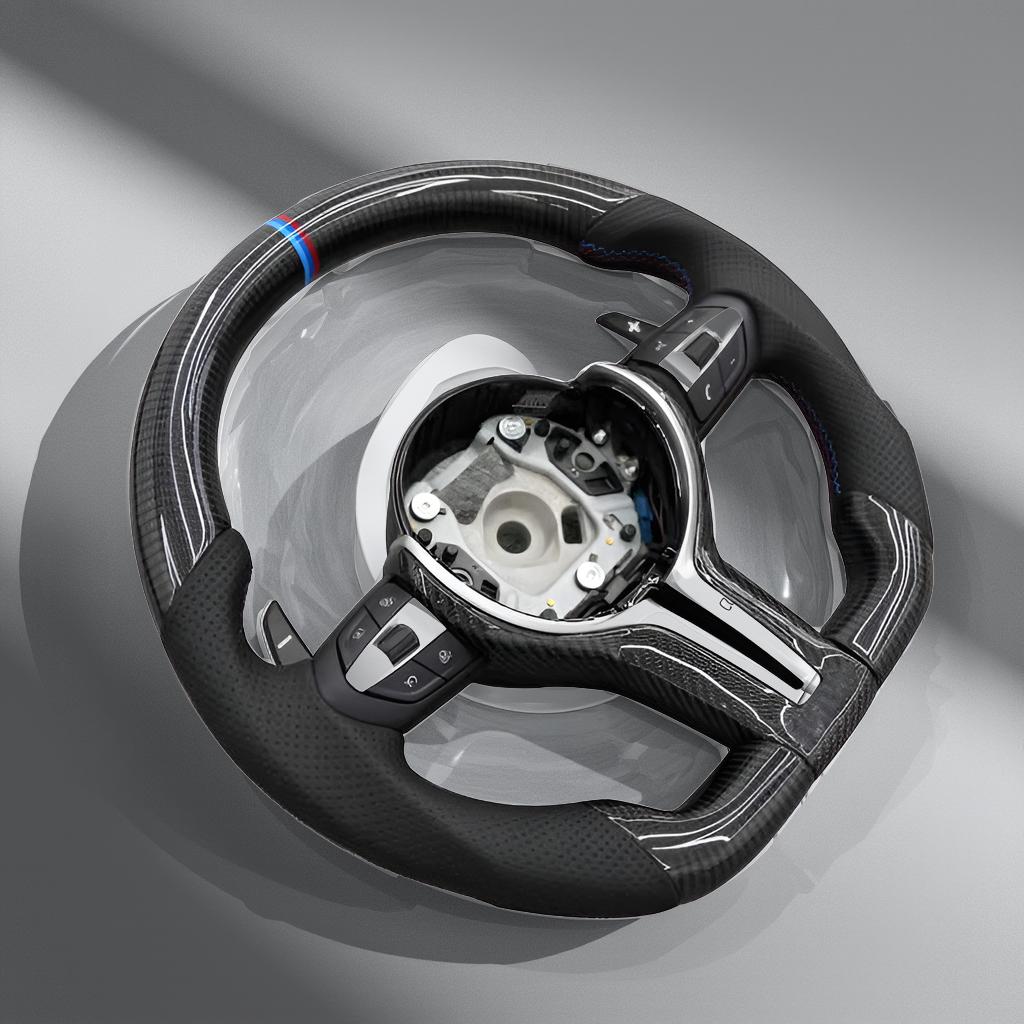 Carbon Fiber Steering Wheel for BMW X3 F25 & X4 F26 & X5 F15 & X6 F16 Replacement