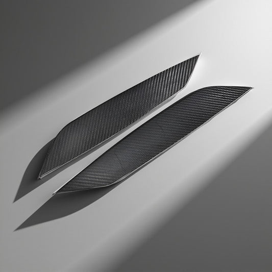 Dry Carbon Fiber Headlight Eyelids Sticker for 2003-2006 Nissan 350Z Coupe 2-Door