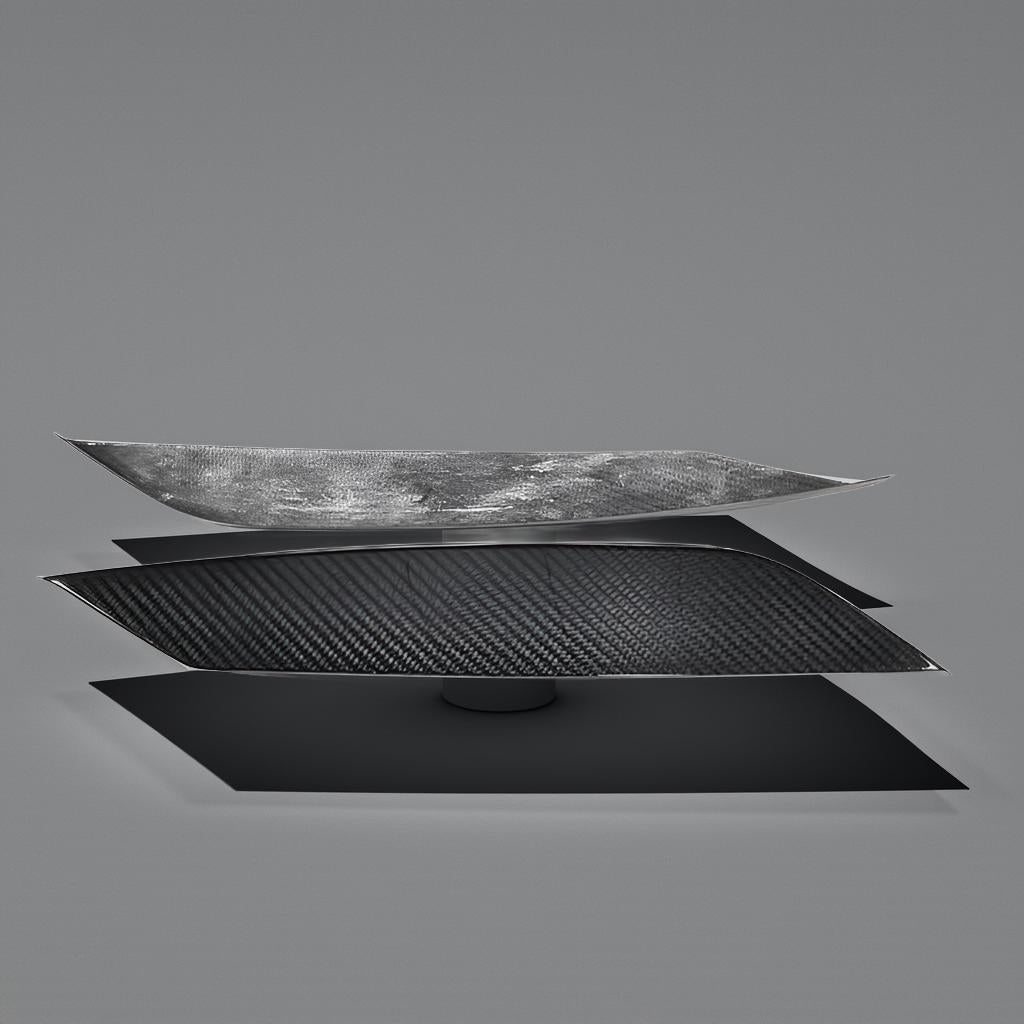 Dry Carbon Fiber Headlight Eyelids Sticker for 2003-2006 Nissan 350Z Coupe 2-Door