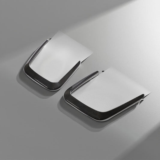 Set of 2 Dry Carbon Fiber Engine Hood Vent Covers for BMW M3 G80 and M4 G82/G83 (2021-2023)