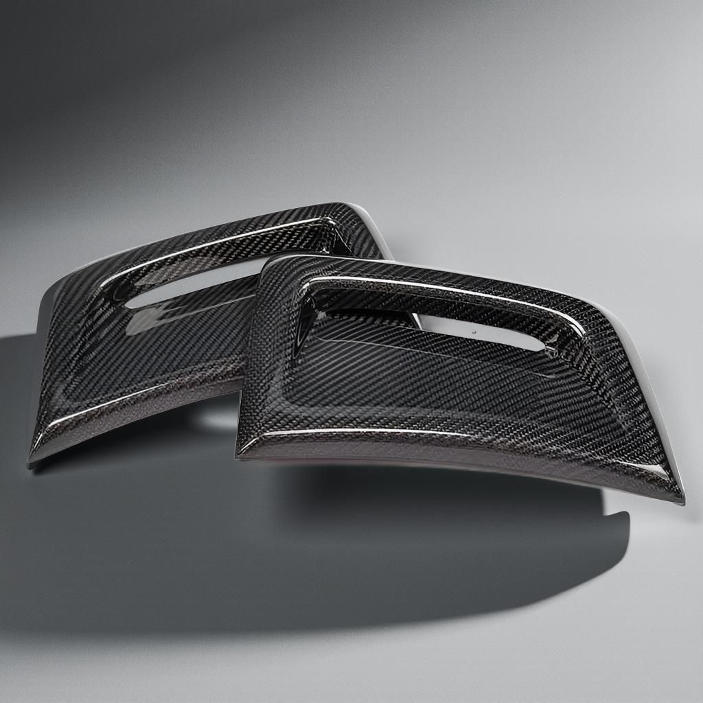 Carbon Front Bumper & Side Fender Air Vent Cover for Mercedes W204 C63 AMG (2012-2014)