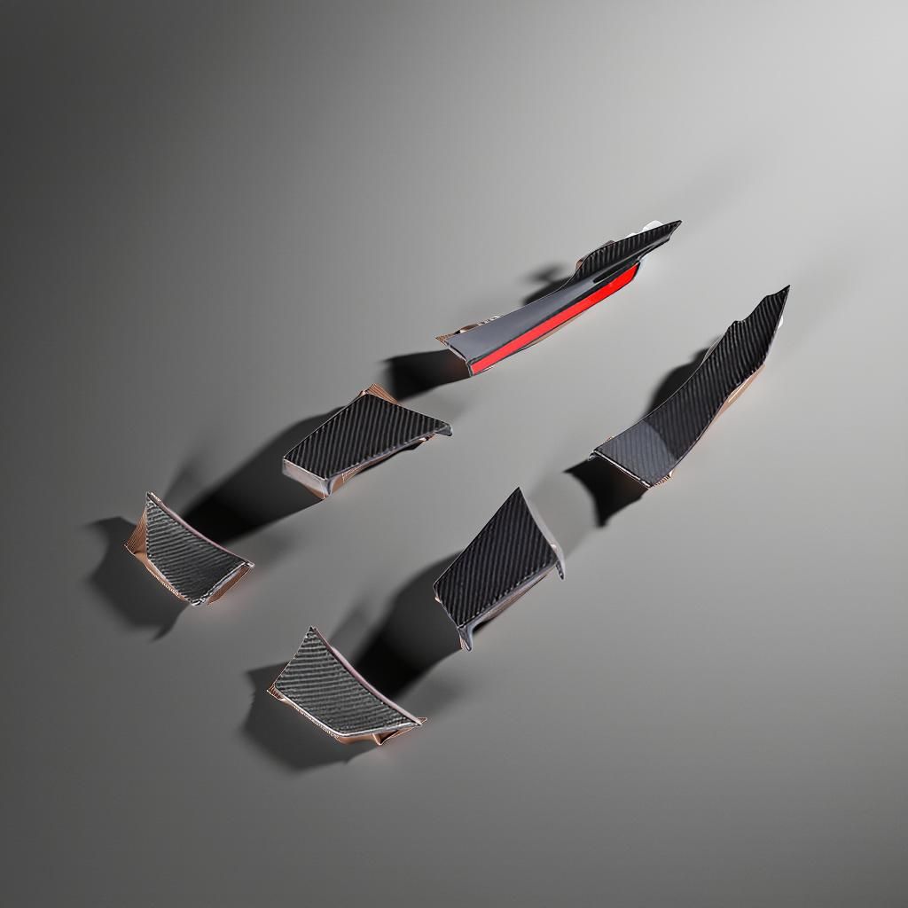 MAD Style Carbon Fiber F82 M4 Front Canards & Bumper Fins for BMW 3 & 4 Series F80 M3 & F82 M4