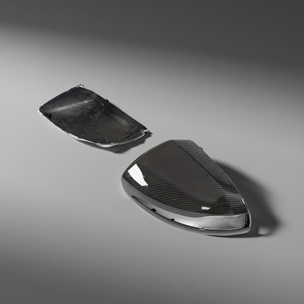Dry Carbon Fiber Mirror Caps for Mercedes Benz C63 AMG W205 (2014-2021)