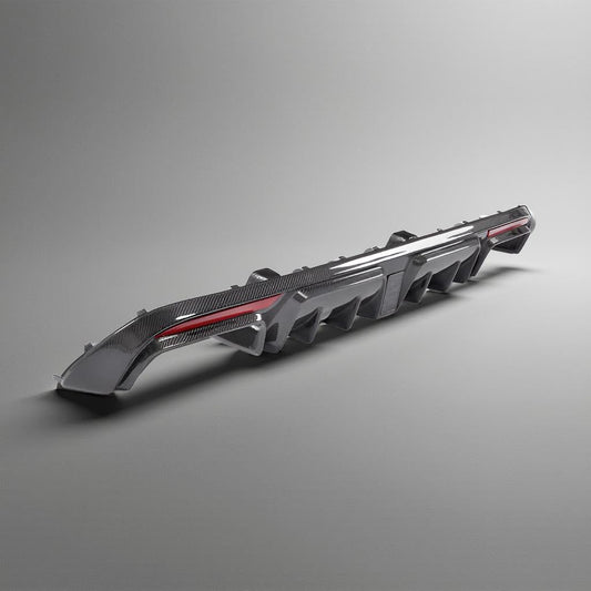 W205 Carbon Fiber Rear Diffuser Lip - Mercedes-Benz C-Class Sedans (C300, C400, C450, C43, C63 AMG) (2015-2017)