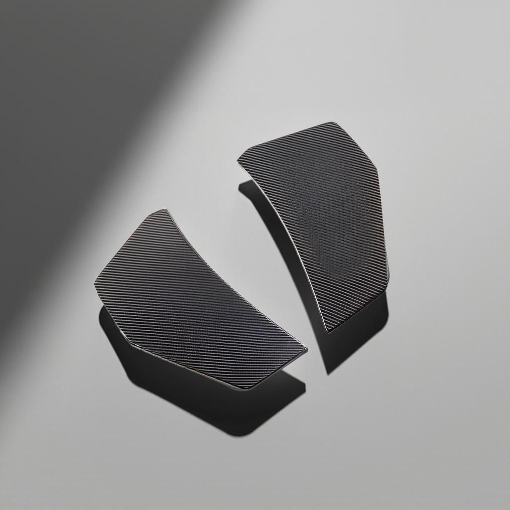 Carbon Fiber Rear Bumper Canards for Audi R8 V10 Base Coupe 2-Door (2016-2018)