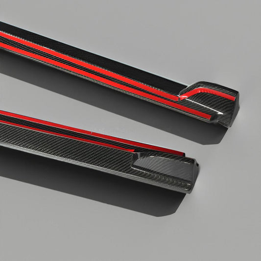 VW Polo 2015 Carbon Fiber Side Skirts Body Kit