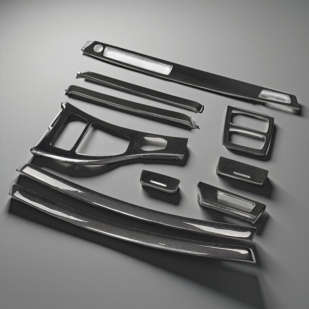 2006 BMW 3 Series E92 Carbon Fiber Trim Interior Decoration (Long Version)
