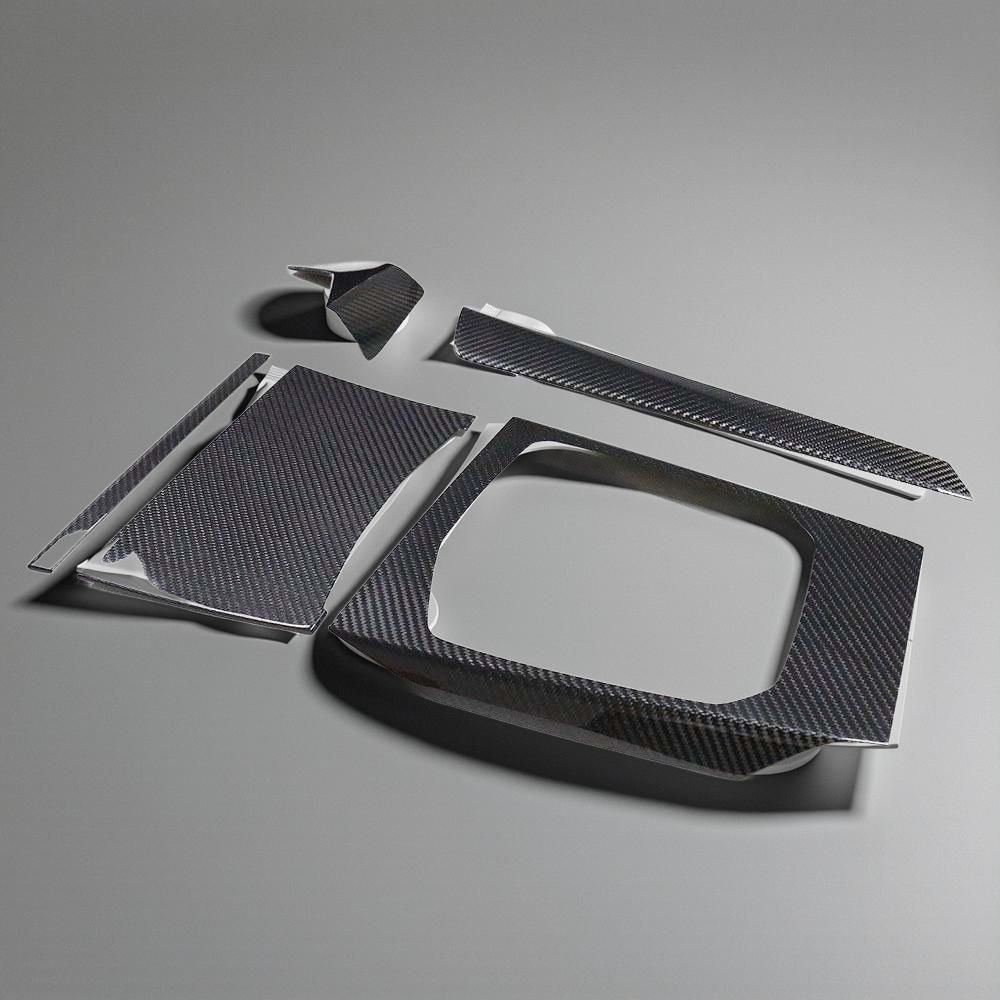Carbon Fiber Interior Accessories Center Console Trim for BMW G80 M3 & G82 M4 (2021-2022) Dashboard Kit