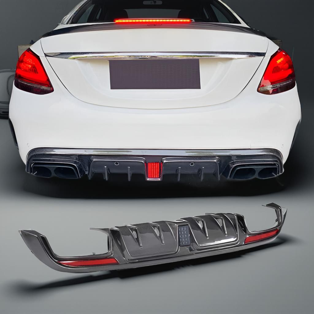 Mercedes Benz C63 W205 AMG Carbon fiber Rear Diffuser (2015-2020)