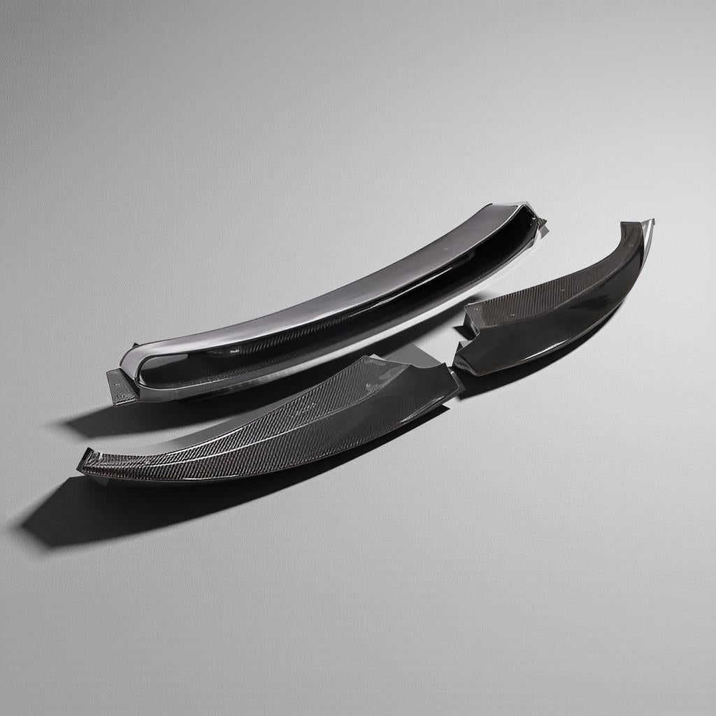 3-Piece Carbon Fiber Front Lip Spoiler for BMW F06, F12 & F13 M6 (2014+)
