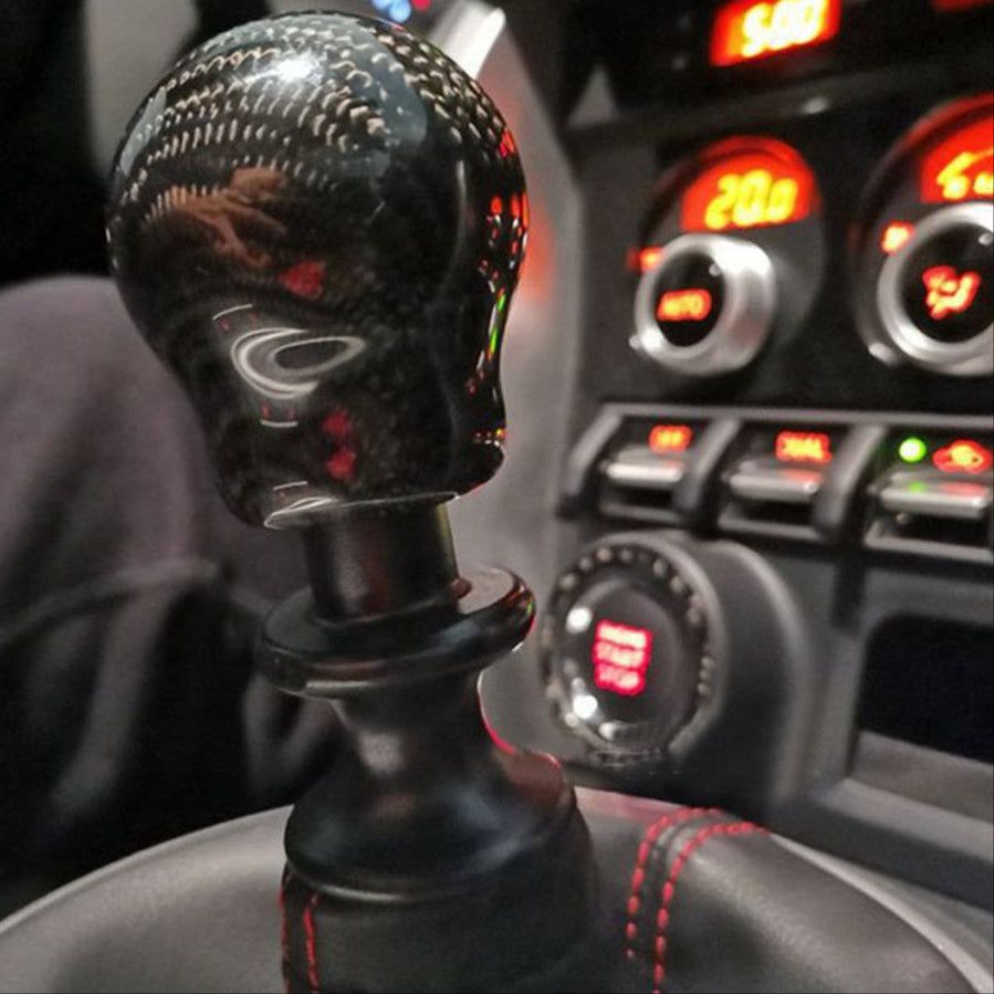 NYTFORGE Real Carbon Fiber Gear Shift Knob Replacement for Subaru WRX STI (2007-2020) & BRZ/Toyota 86 (2012-2021)