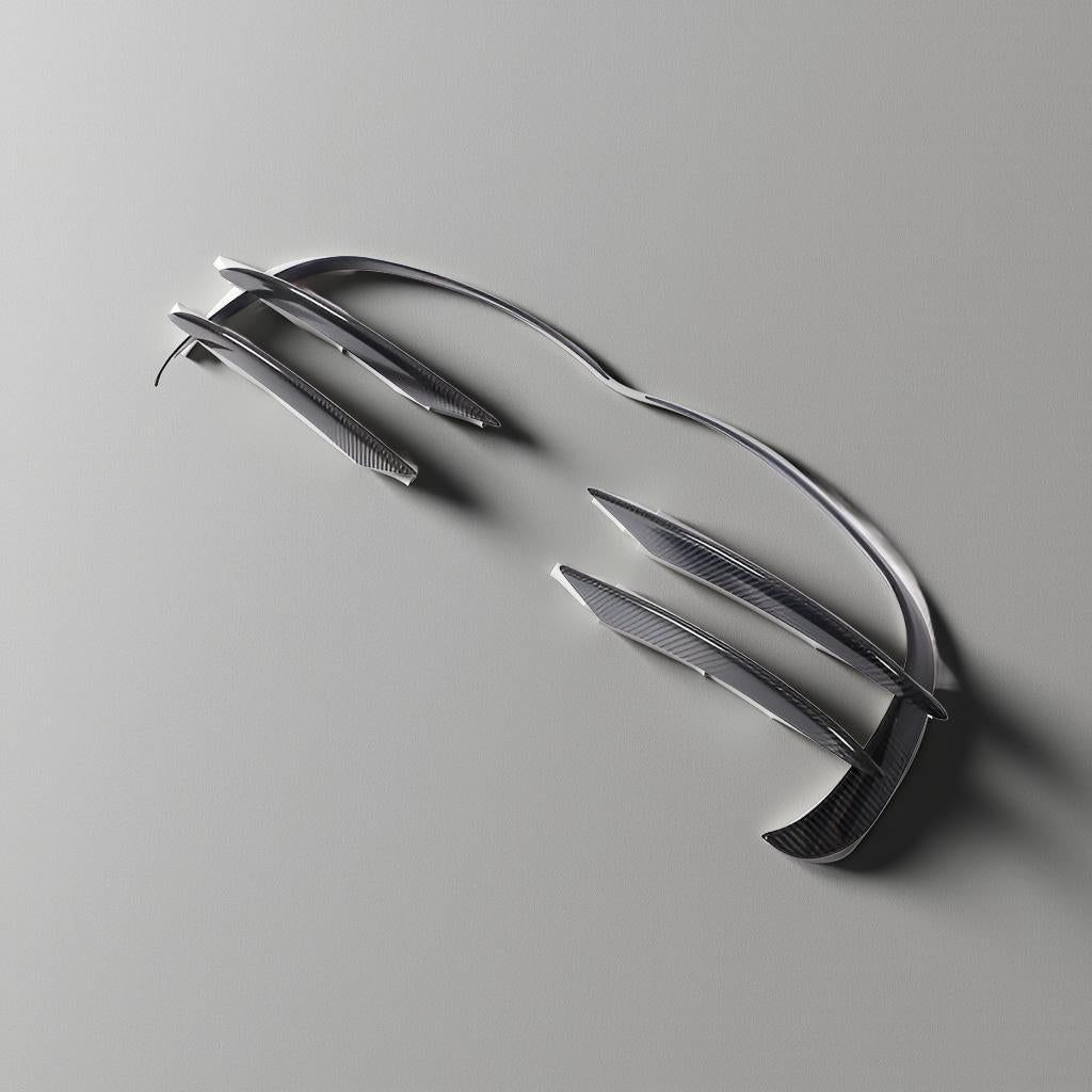 Carbon Fiber Front Canards - Mercedes-Benz C-Class (2019-2020, C200 & C300, 2D & 4D, W205/C205/A205)