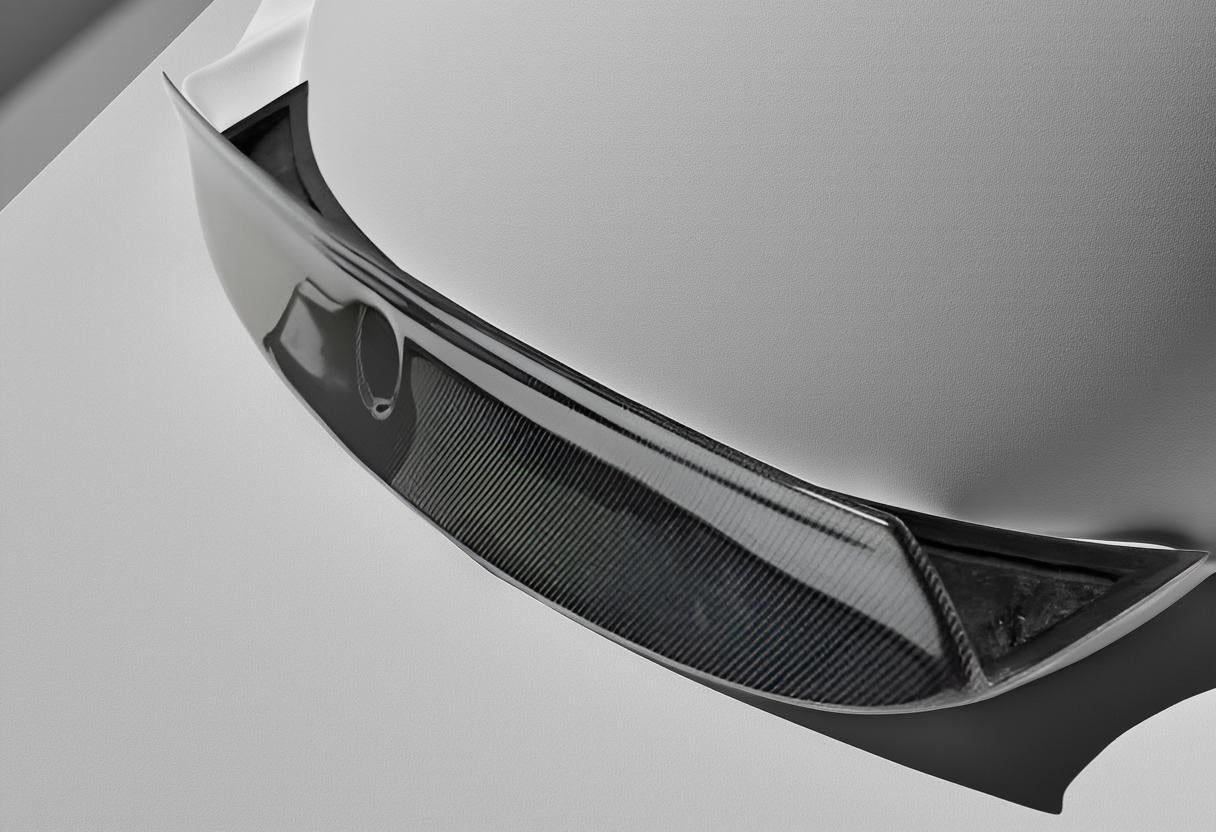 BMW E46 M3 Coupe Rear Trunk Spoiler Tail Big Wing (1998-2005) - Carbon Fiber