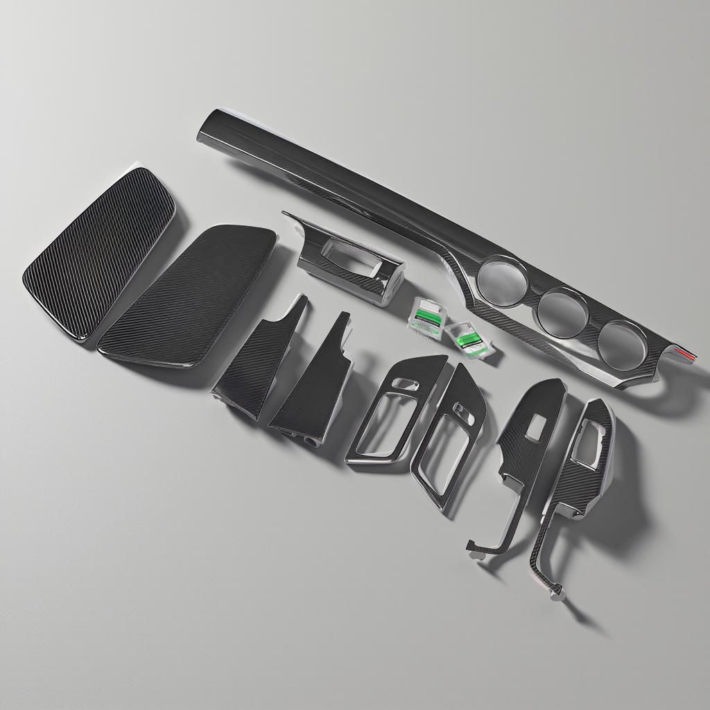 Carbon Fiber Interior Dash Trim Set for Ford Mustang 2015 to 2016