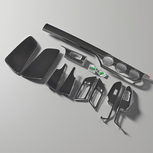 Carbon Fiber Interior Dash Trim Set for Ford Mustang 2015 to 2016