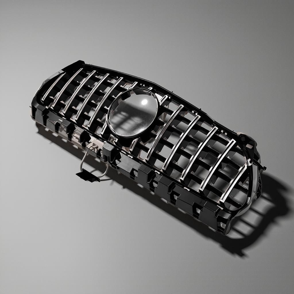 GT Style Silver Diamond Front Grille for Mercedes Benz CLA250 C117 2013-2016