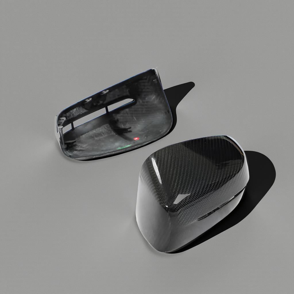 Dry Carbon Fiber Rearview Mirror Cover for BMW 3, 4, 5, 6, 7, 8 Series (G20, G28, G22, G23, G24, G30, G38, G32, G14, G15, G16)