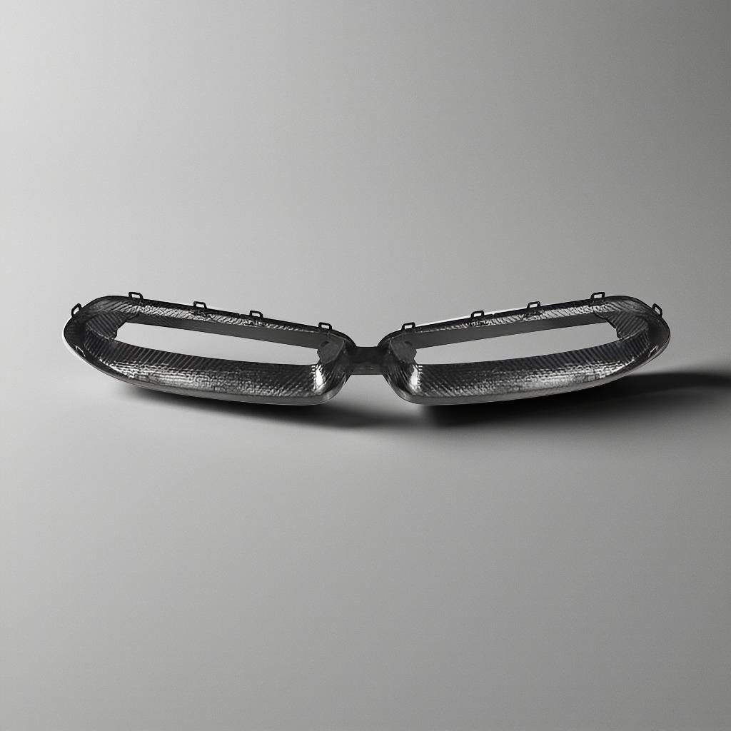 BMW G42 2 Series Dry Carbon Fiber Front Kidney Grill Covers for Coupe 2-Door (2021-2022)