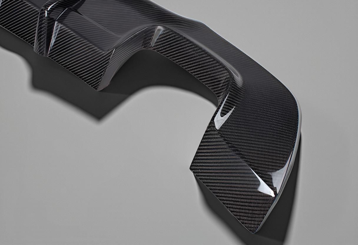 Carbon Fiber Quad Pipes Rear Lip Diffuser for BMW E92 & E93 335i M Sport Coupe 2-Door (2010-2013)