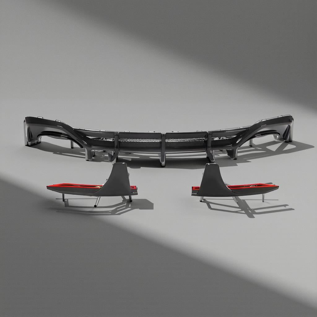 Dry Carbon Fiber RS7 Rear Bumper Lip - Audi RS7 C8 Sportback (2019-2021)