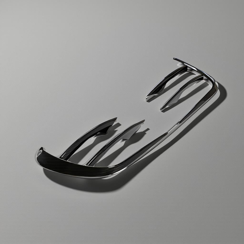 Dry Carbon Fiber Front Vents & Canards - Mercedes-Benz W213 AMG Sport Sedan (E350/E450, 2020 & 2021)