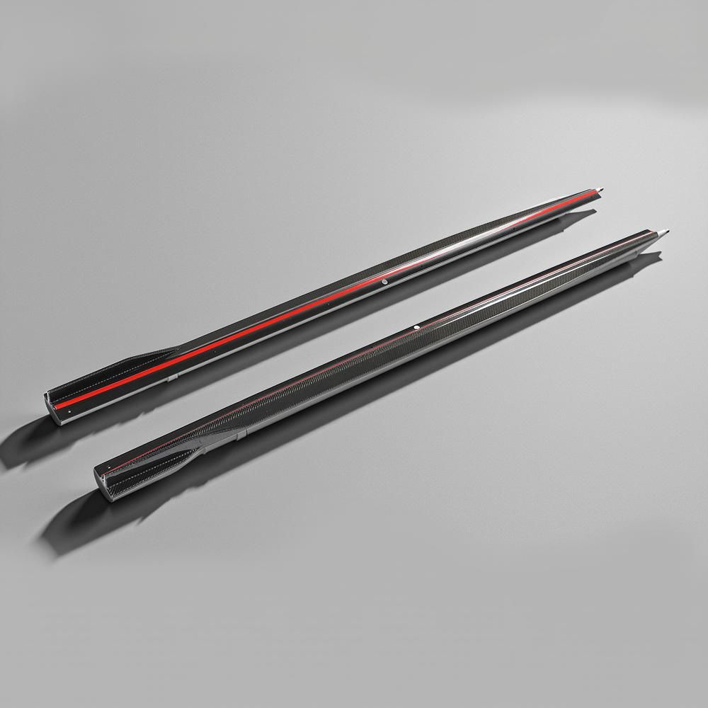 G28 G20 Carbon Fiber Car Side Skirt for BMW 3 Series G20 320, 330 & 340 Sedan or Wagon M Sport (2019-2022)