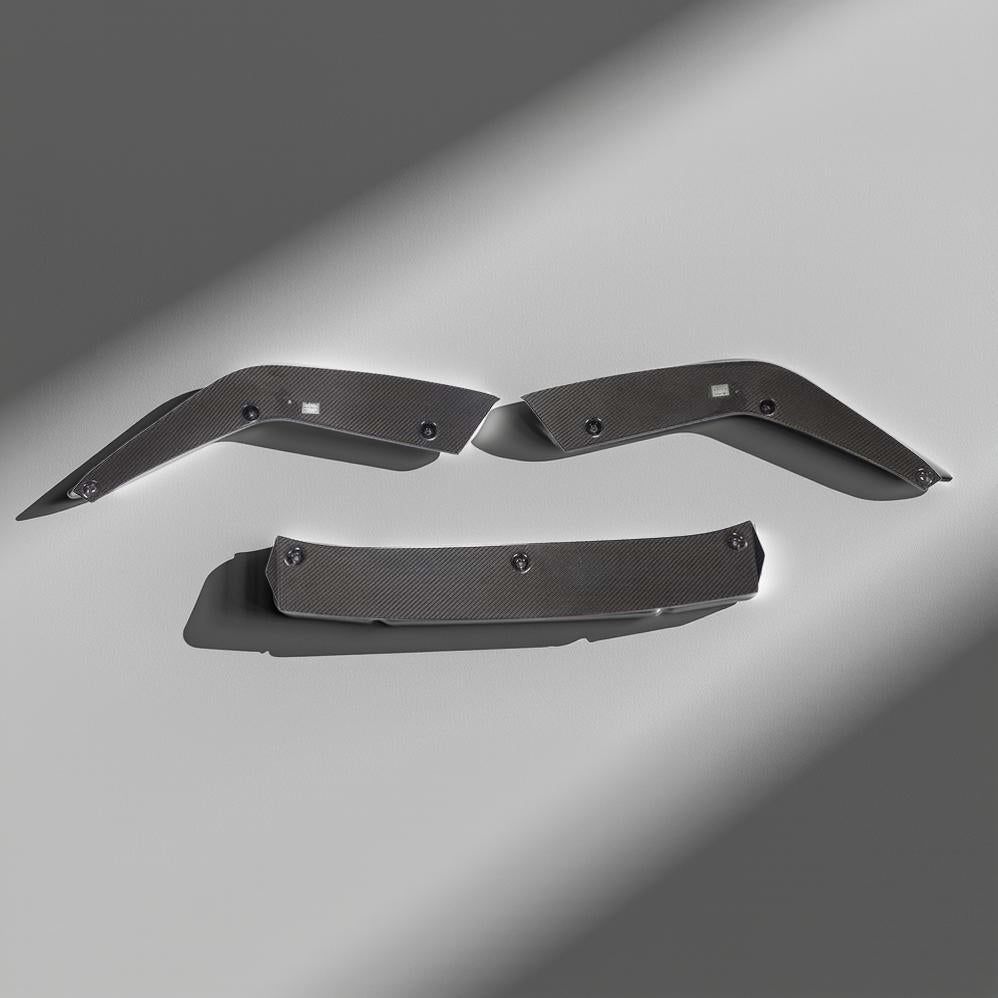 Luxury 5 Series F90 LCI P Style Dry Carbon Fiber Front Lip Splitter Spoiler for BMW F90 M5 LCI Sedan 2021