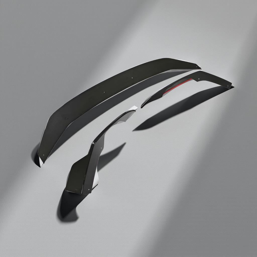 Carbon Fiber Front Bumper Lip Spoiler for Audi RS6 Avant C8 2019-2021