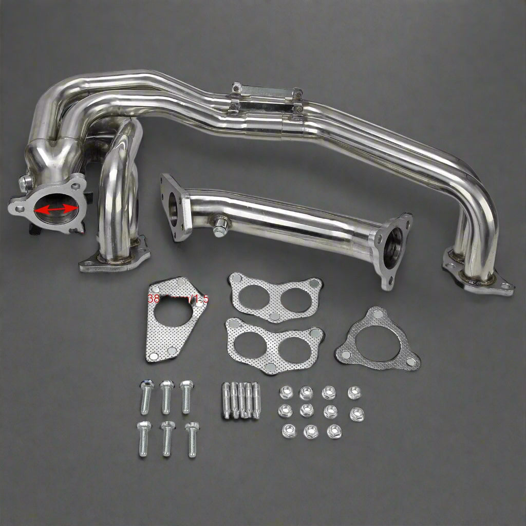NYTFORGE Stainless Steel Exhaust Header Kit for Subaru Impreza WRX/STI  (2001-2006)