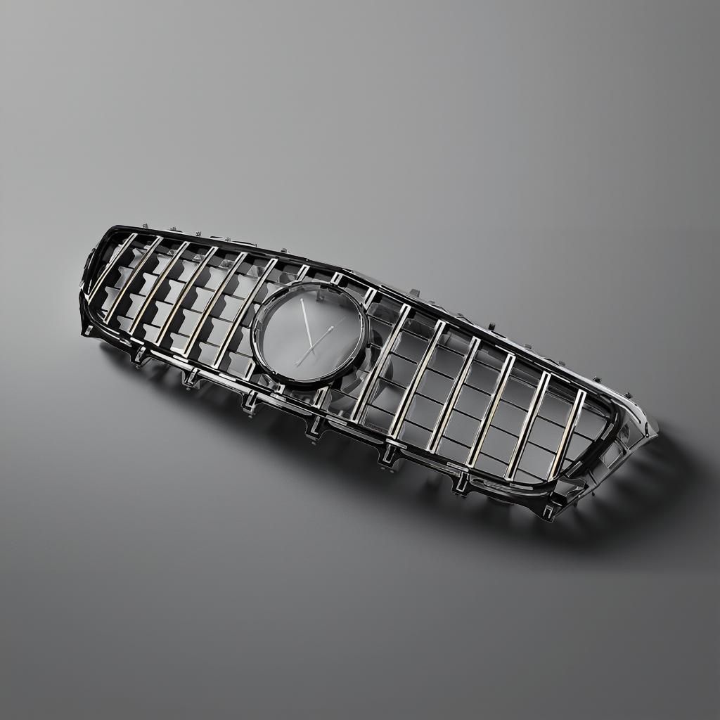 ABS Silver GT Front Grille - Mercedes-Benz CLS W218 Pre-Facelift (2012-2014)
