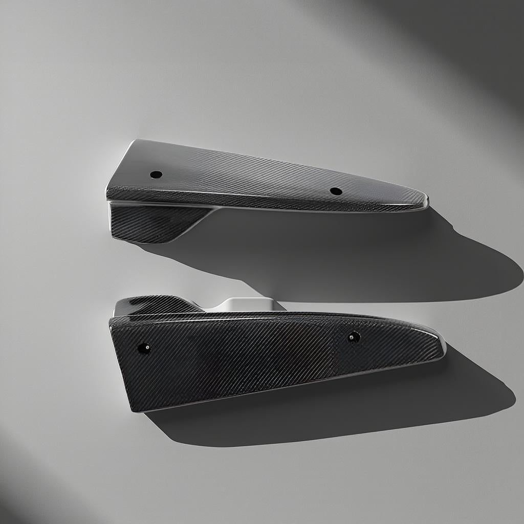 Mercedes W205 Carbon Fiber Rear Bumper Splitters & Vents - C-Class (C63 AMG, C300, C400, C43 AMG) (2015-2019)