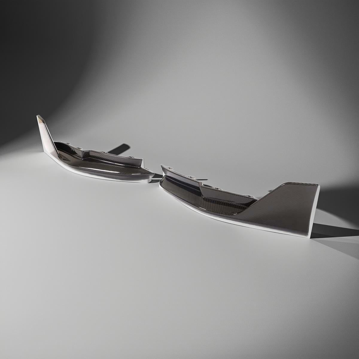 Luxury 3Series G80 Carbon Fiber Rear Bumper Aprons for BMW G80 M3 Sedan 4-Door 2021+