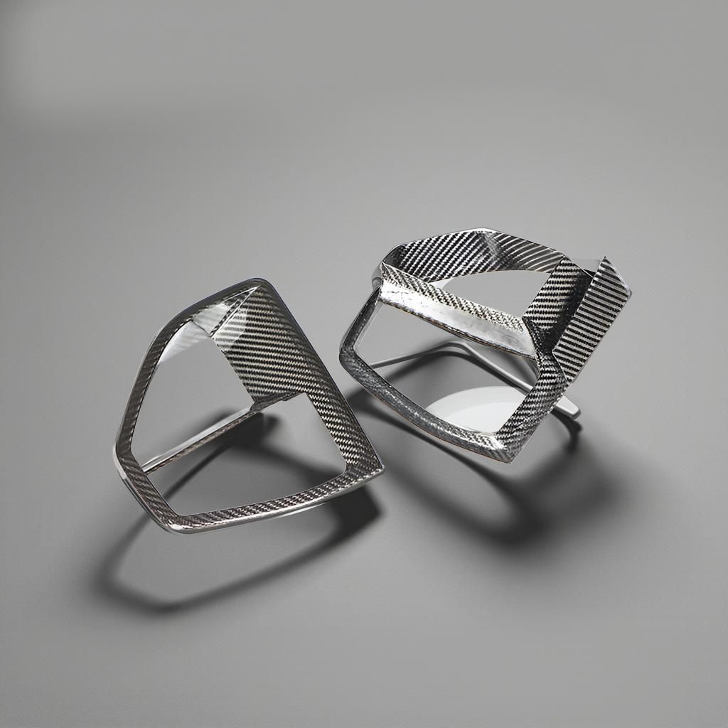 Dry Carbon Fiber Front Bumper Air Vents for BMW G05 X5 M Sport 2019 Exterior Decoration