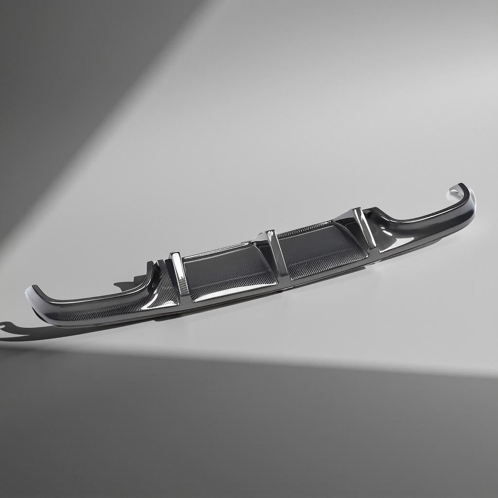 Mercedes W204 C63 Carbon Rear Diffuser - TMS Style