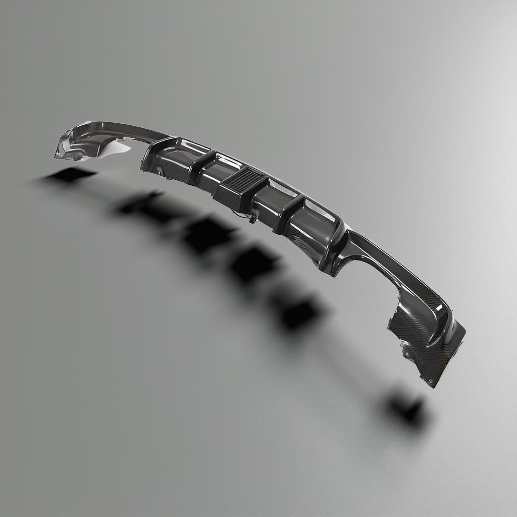 Carbon Fiber Rear Diffuser with Light for BMW F30 & F31 M Sport (2013-2018) 318i, 320i, 328i, 330i, 335i