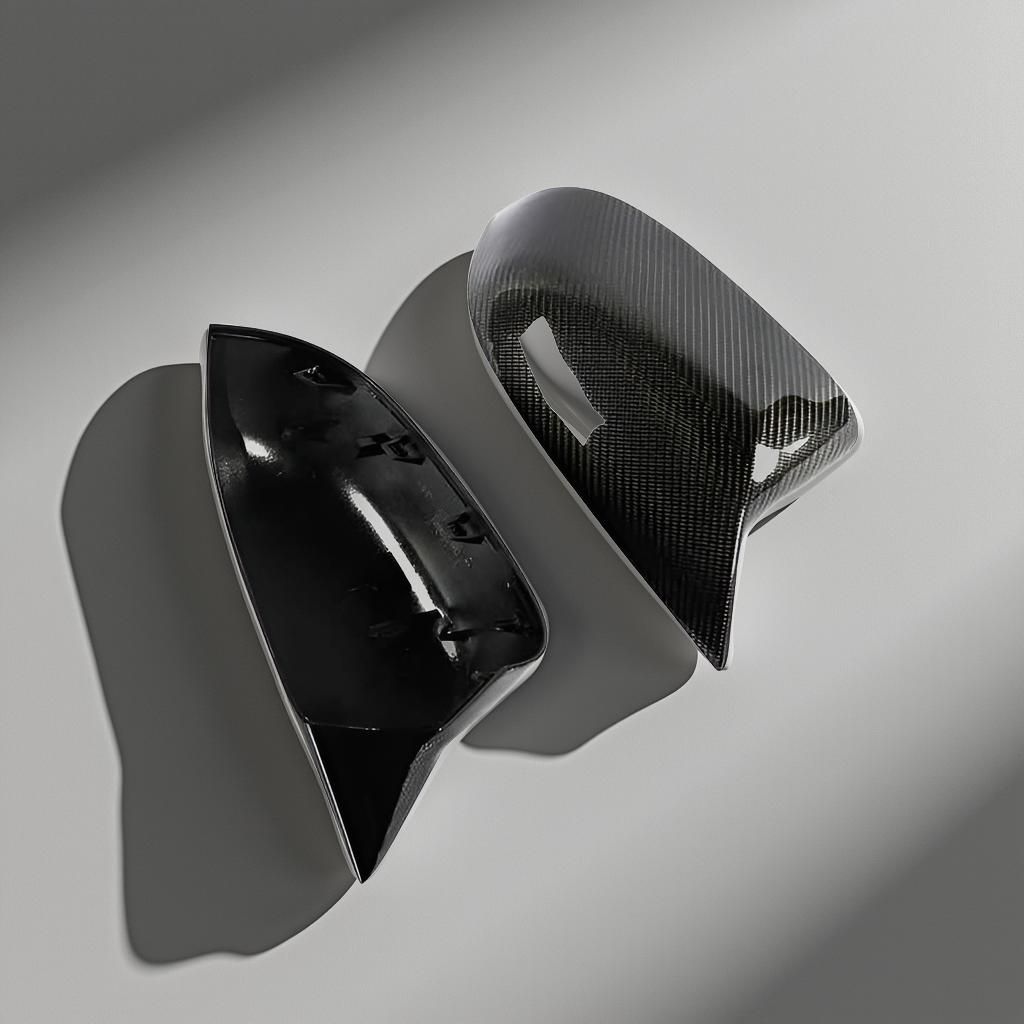 Luxury ABS Glossy Black Painted Side Mirror Cover for BMW X Models: X3 G01, X4 G02, X5 G05, X6 G06, X7 G07